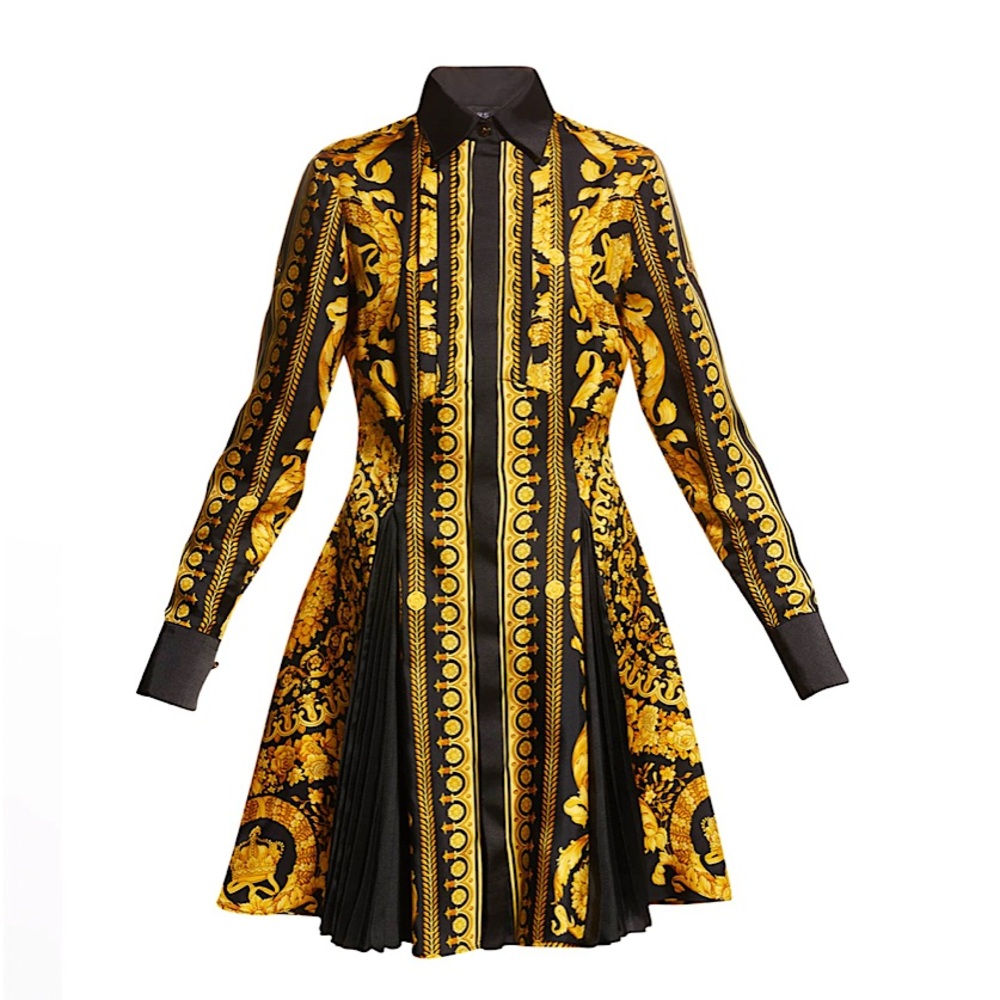 VERSACE Barocco Silk Twill Dress (NEW w/ TAGS)